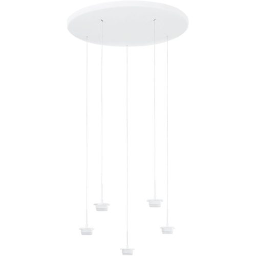 LIVIQUE, Pendellampe Cara Weiss Metall 50 cm 200 cm - LED - Lichtfarbe: Extra warmweiss - Helles Neutralweiss - Pendellampe