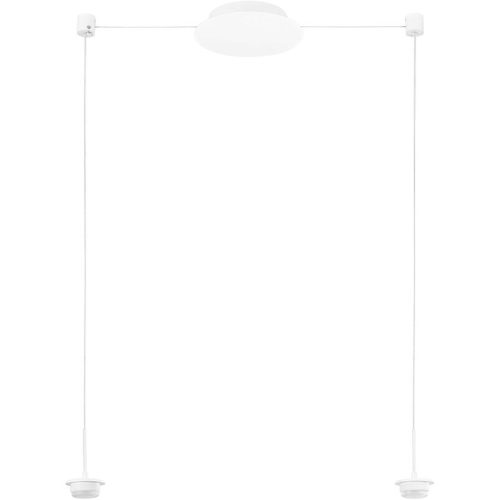 LIVIQUE, Pendellampe Cara Weiss Metall 18 cm 200 cm - LED - Lichtfarbe: Extra warmweiss - Helles Neutralweiss - Pendellampe- LED Energiesparlampe
