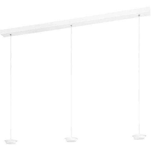 LIVIQUE, Pendellampe Cara Weiss Metall 115 cm 200 cm - LED - Lichtfarbe: Extra warmweiss - Helles Neutralweiss - Pendellampe- LED Energiesparlampe