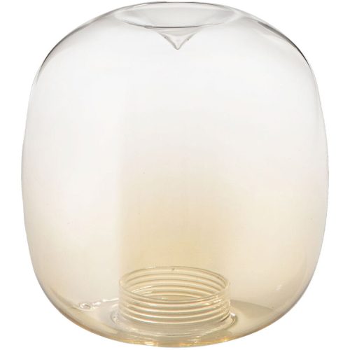 LIVIQUE, Lampenschirm Livia Braun Glas 24 cm 24 cm - Farbe: cognac - Lampenschirm