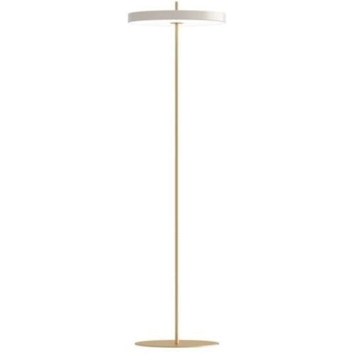 UMAGE, UMAGE Stehlampe Asteria Weiss Aluminium/Stahl 31 cm 151 cm - Farbe: messing/weiss - LED - Lichtfarbe: Warmweiss - Stehlampe- LED Energiesparlampe