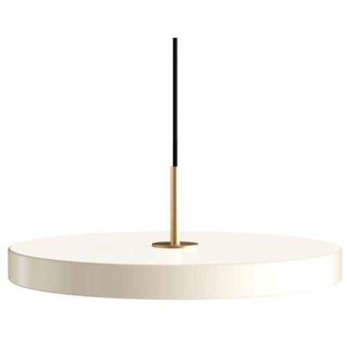 UMAGE, UMAGE Tischlampe Asteria Weiss Aluminium/Stahl 43 cm 43 cm - Farbe: messing/weiss - LED - Lichtfarbe: Extra warmweiss - Tischlampe- LED