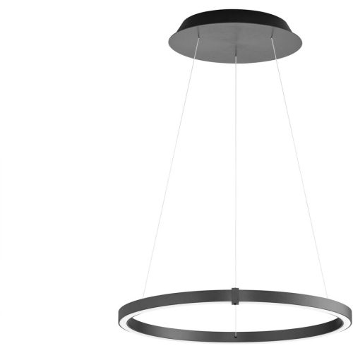 Bankamp, Designer-Pendellampe Bankamp Line anthrazit 63 cm - Farbe: anthrazit matt eloxiert - LED - Lichtfarbe: Extra warmweiss - Material: Aluminium/Stahl -