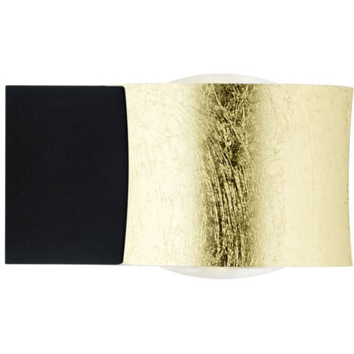 Bankamp, Designer-Wandlampe Bankamp Impulse gold - Farbe: schwarz-gold - LED - Lichtfarbe: Extra warmweiss - Material: Aluminium/Stahl - Designer-Wandlampe-