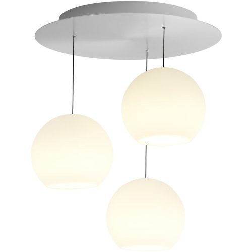 Bankamp, Designer-Deckenlampe Bankamp Globe aluminium matt D 45 cm - LED - Lichtfarbe: Extra warmweiss - Material: Aluminium/Stahl - Designer-Deckenlampe- LED