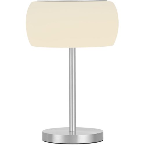 Bankamp, Designer-Tischlampe Bankamp Bold aluminium matt dimmbar D 22.5 cm - LED - Lichtfarbe: Extra warmweiss - Material: Aluminium/Stahl -