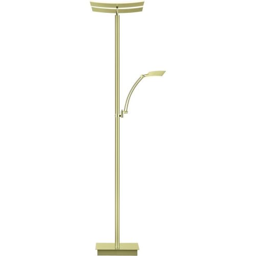 LIVIQUE, Stehlampe Andy Beige Aluminium/Eisen 185 cm - Farbe: champagner - LED - Lichtfarbe: Extra warmweiss - Helles Neutralweiss - Stehlampe- LED