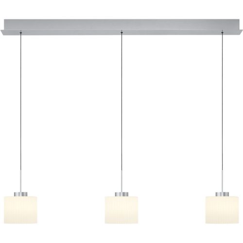 LIVIQUE, Pendellampe Elli Silber Aluminium/Eisen 110 cm - Farbe: Aluminium eloxiert - LED - Lichtfarbe: Warmweiss - Pendellampe- LED Energiesparlampe