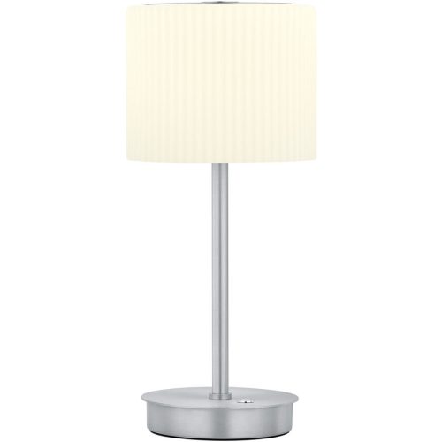 LIVIQUE, Tischlampe Elli Silber Aluminium/Eisen 15 cm 34 cm - Farbe: Aluminium eloxiert - LED - Lichtfarbe: Warmweiss - Tischlampe- LED Energiesparlampe