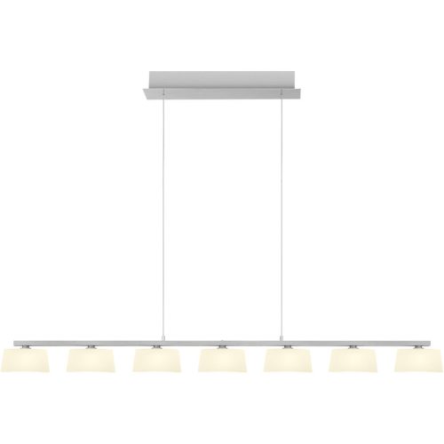 LIVIQUE, Pendellampe View Silber Aluminium/Eisen 117 cm - Farbe: Aluminium matt - LED - Lichtfarbe: Warmweiss - Pendellampe- LED Energiesparlampe