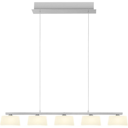 LIVIQUE, Pendellampe View Silber Aluminium/Eisen 85 cm - Farbe: Aluminium matt - LED - Lichtfarbe: Warmweiss - Pendellampe- LED Energiesparlampe