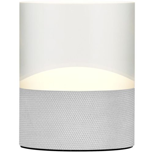LIVIQUE, Tischlampe Trophy Silber Aluminium/Eisen 8 cm 10 cm - Farbe: Aluminium matt - LED - Lichtfarbe: Warmweiss - Tischlampe- LED Energiesparlampe
