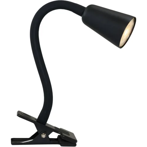 LIVIQUE, Klemmlampe Koko Metall schwarz matt GU10