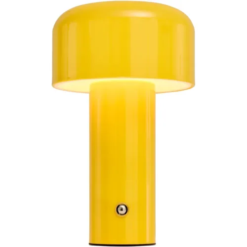 LIVIQUE, Tischlampe Beppa Kunststoff/Metall gelb glänzend 2W LED - LED- LED Energiesparlampe