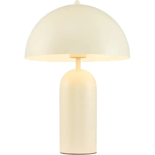 LIVIQUE, Tischlampe Campell Metall cremeweiss Ø 28cm E27
