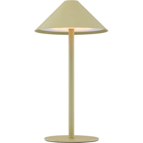 LIVIQUE, Tischlampe Jolien Metall olivgrün matt 2W LED - LED - Material: Metall/Acryl- LED Energiesparlampe