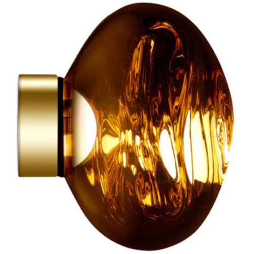 Tom Dixon, Tom Dixon Wandlampe Melt Kunststoff gold - LED - Lichtfarbe: Warmweiss - Material: Polycarbonat - Wandlampe