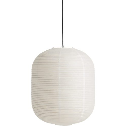 HAY, Designer-Pendellampe HAY Paper Shade Oblong D 50 cm - Farbe: Weiss - Material: Papier - Designer-Pendellampe