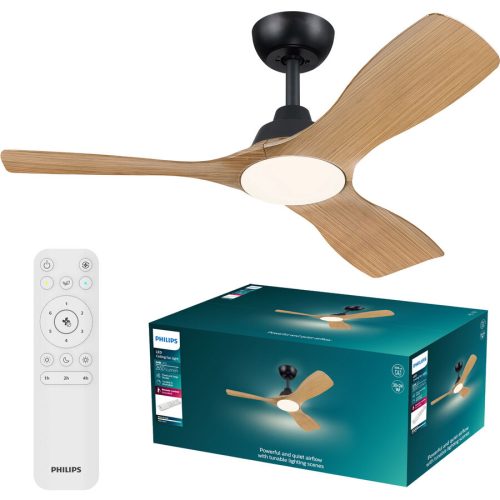 Philips LED, Philips LED Olas Deckenventilator 30 W mit Fernbedienung, Dimmbar
