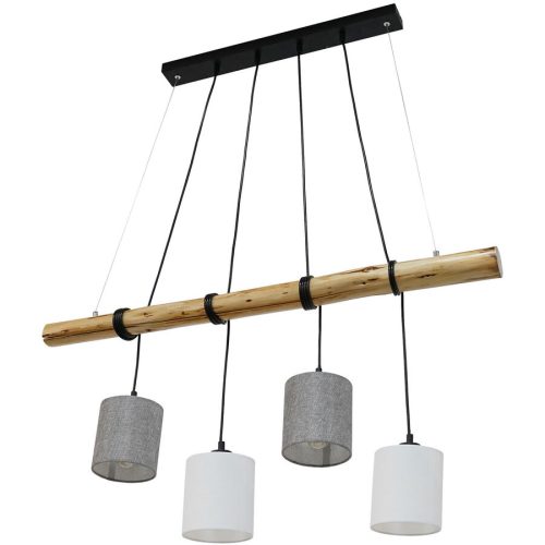 LIVIQUE, Pendellampe Navos Braun Metall B 13 H 150 cm - Pendellampe