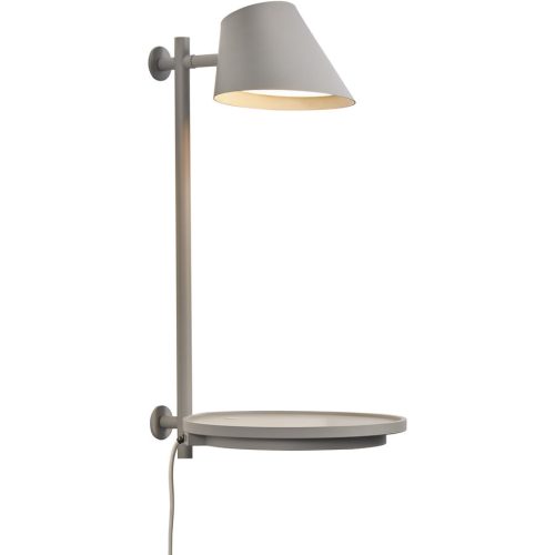 Nordlux, NORDLUX Wandlampe Stay Grau Aluminium B 22 cm H 44.5 cm - Wandlampe