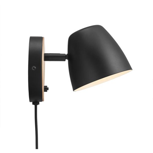 Nordlux, NORDLUX Wandlampe Theo Schwarz Metall B 13 H 13 cm - Wandlampe