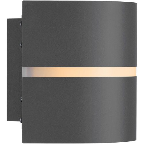 Nordlux, NORDLUX Wandlampe aussen Sibelis Grau Kunststoff B 19.5 H 12 cm - Farbe: anthrazit - Material: Plastik - Wandlampe aussen