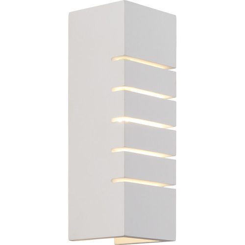 Nordlux, NORDLUX Wandlampe Lancio Weiss Metall/Gips B 7.5 cm H 21.5 cm - Material: Gips/Metall - Wandlampe aussen