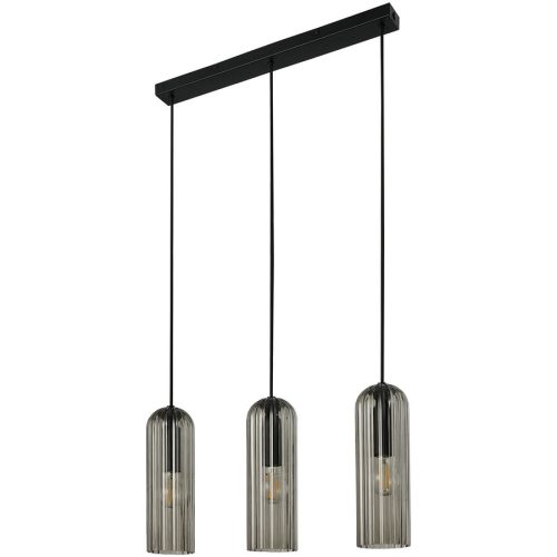 Nordlux, NORDLUX Pendellampe Miella Schwarz Glas/Kunststoff B 52 H 30 cm - Farbe: Rauchfarben - Pendellampe
