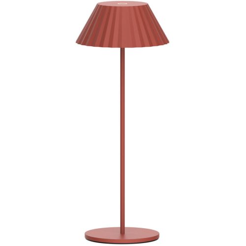 LIVIQUE, Tischlampe Smukke Rot Metall/Aluminium B 17 cm H 33.5 cm - Material: Aluminium/Metall - Tischlampe