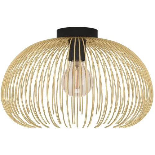 LIVIQUE, Deckenlampe Venezuela Schwarz, gold B 38.5 cm