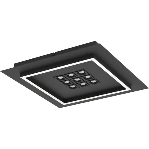 LIVIQUE, Deckenlampe Balazote Schwarz Dimmbar B 36 cm