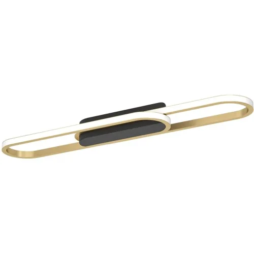 LIVIQUE, Deckenlampe Conivarena Schwarz, messing 2500 lm B 17 cm