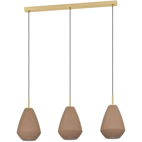 LIVIQUE, Pendellampe Caprarola Messing-gebürstet B 20 cm