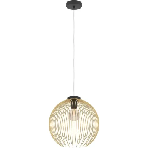 LIVIQUE, Pendellampe Venezuela Schwarz, gold B 40 cm
