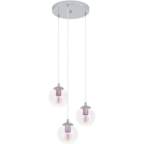 LIVIQUE, Pendellampe Ariscani 2 Chrom B 42.5 cm