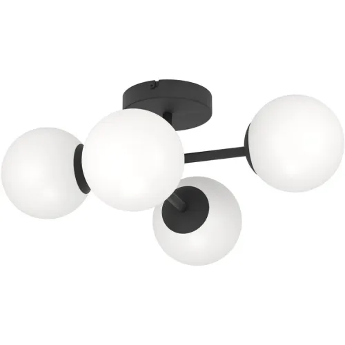 LIVIQUE, Deckenlampe Castrovido Schwarz B 38.5 cm