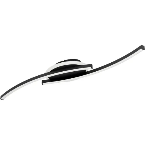 LIVIQUE, Deckenlampe Lungolago schwarz 1500 lm B 140 cm
