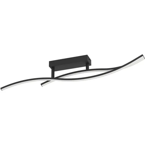 LIVIQUE, Deckenlampe Grisolia schwarz 1500 lm B 6 cm