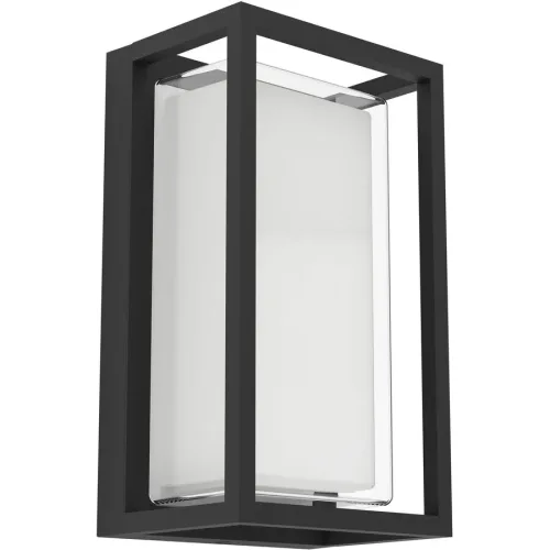 LIVIQUE, Wandlampe aussen Genovese schwarz-struktur IP65