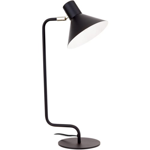 LIVIQUE, Tischlampe Viktoria Schwarz Stahl 17.5 cm 51 cm - Tischlampe