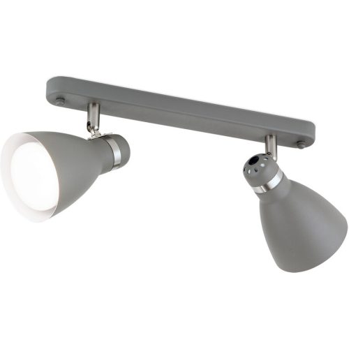 LIVIQUE, Spot School Grau Stahl 36 cm 14 cm - Spot