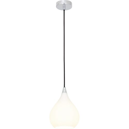 LIVIQUE, Pendellampe Perla Weiss Glas 17 cm 125 cm - Pendellampe