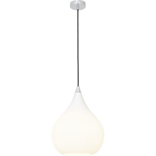 LIVIQUE, Pendellampe Perla Weiss Glas 30 cm 140 cm - Pendellampe