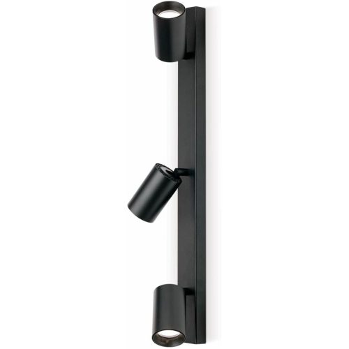 LIVIQUE, Spot Sean Schwarz Stahl 60 cm 12.7 cm - Spot