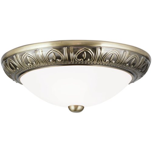 LIVIQUE, Deckenlampe Pankok Bronze Stahl/Glas 28 cm 10.5 cm - Material: Glas/Stahl - Deckenlampe