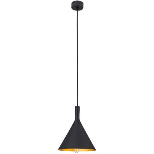 LIVIQUE, Pendellampe Gunda Gold/Schwarz Aluminium 16.5 cm 20 cm - Farbe: schwarz-gold - Pendellampe