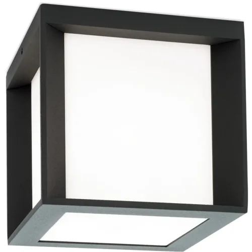 LIVIQUE, Aussenlampe Henry Grau Aluminium/Kunststoff 16 cm 16 cm - Farbe: Anthrazit - Aussenlampe