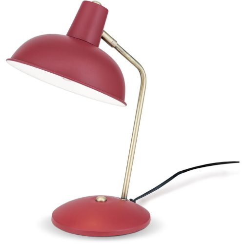 LIVIQUE, Tischlampe Fedra Rot Stahl 20 cm 37.5 cm - Tischlampe