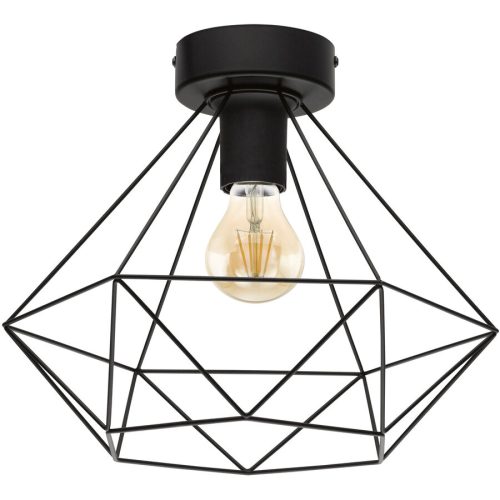 Eglo, Eglo Deckenlampe Tarbes Schwarz Stahl 32.5 cm 27.5 cm - Deckenlampe